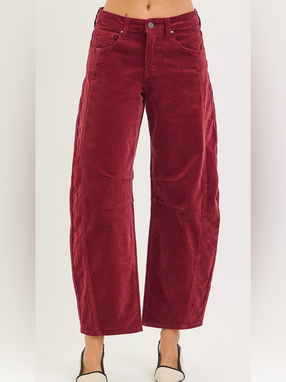 Risen Jeans SLOUCHY ANKLE BARREL CORDUROY PANTS